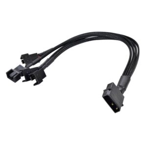 CABLE DE ALIMENTACION NISUTA MOLEX 12V A 4 COOLERS DE 4 PINES - NSAD4CM