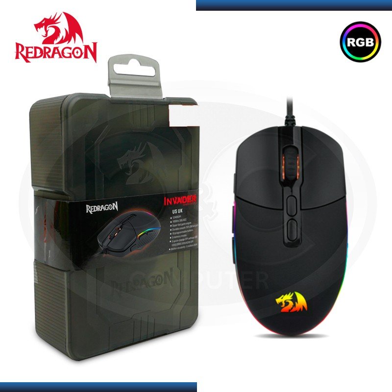 Mouse Gamer Redragon M719 Invader Wired Optical - M719-RGB - Imagen 3