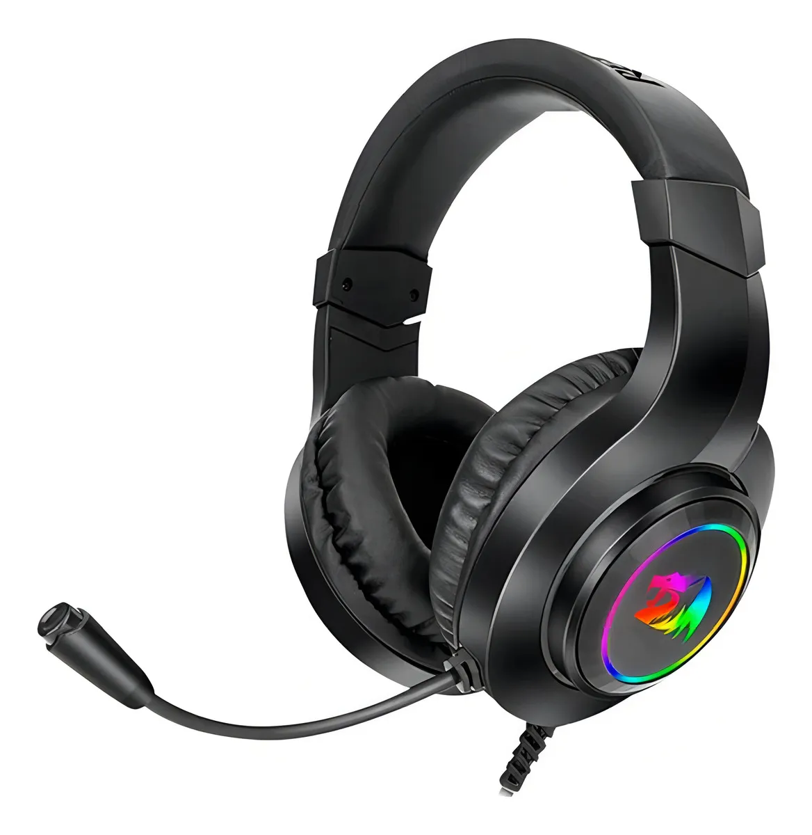 AURI REDRAGON HYLAS C/mic 3.5mm USB NEGRO RGB - H260-RGB