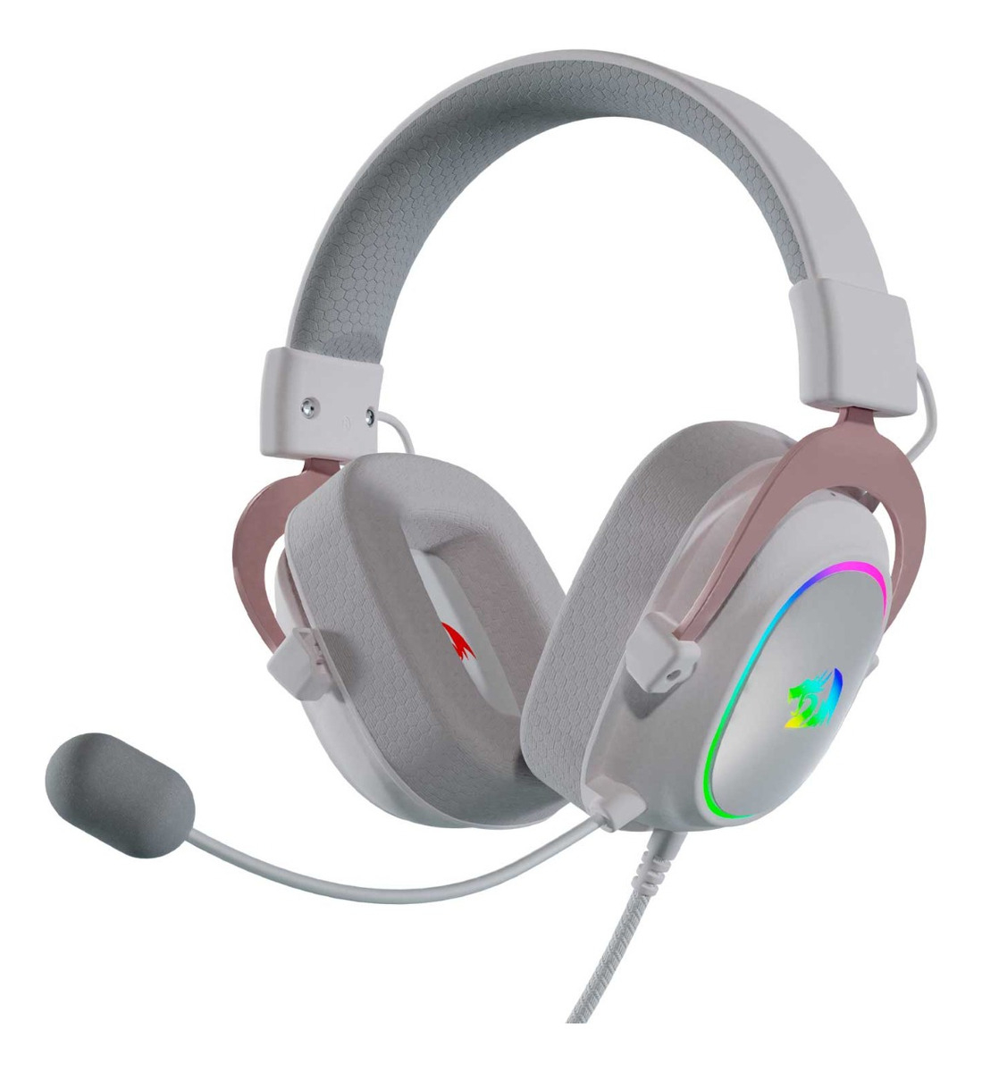 AURI REDRAGON GAMER ZEUS X H510 C/MIC. BLANCO H510W-RGB