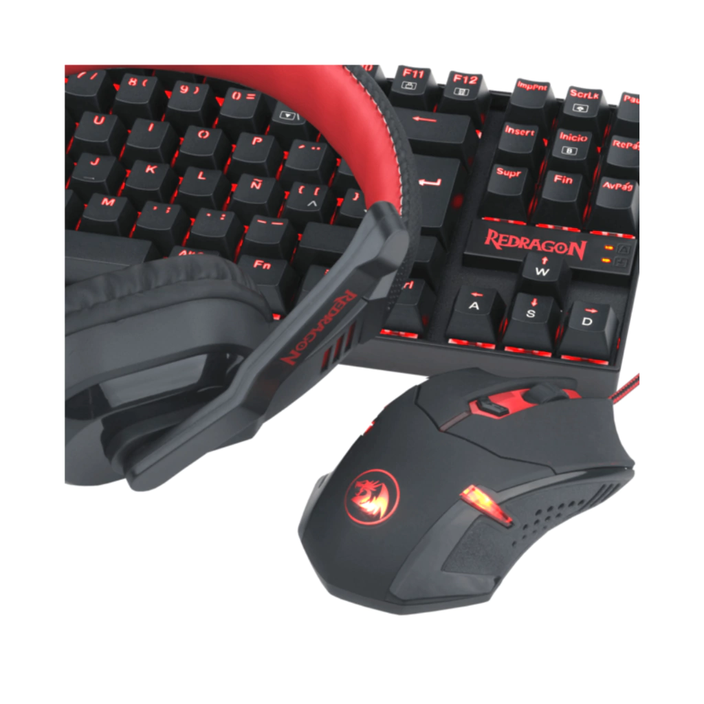 COMBO GAMER REDRAGON TEC+MOUSE+AURI+PAD - REDRAGON K552-BB-SP - Imagen 3