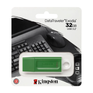 PEN DRIVE 32GB KINGSTON 3.2 DTX EXODIA VERDE