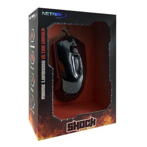 Mouse Gamer Netmak Shock USB Negro Retroiluminado - NM-SHOCK