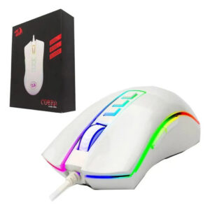 Mouse Gamer Redragon M711 COBRA Blanco Wired gaming mouse, RGB - M711W