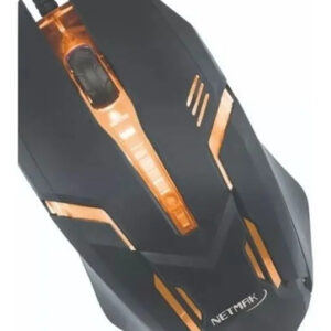 Mouse Gamer Netmak Flash USB Negro Retroiluminado - NM-FLASH