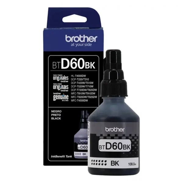 BROTHER BTD60BK NEGRO DCP-T510W, DCP-T710W, MFC-T810W y MFC-T910DW.
